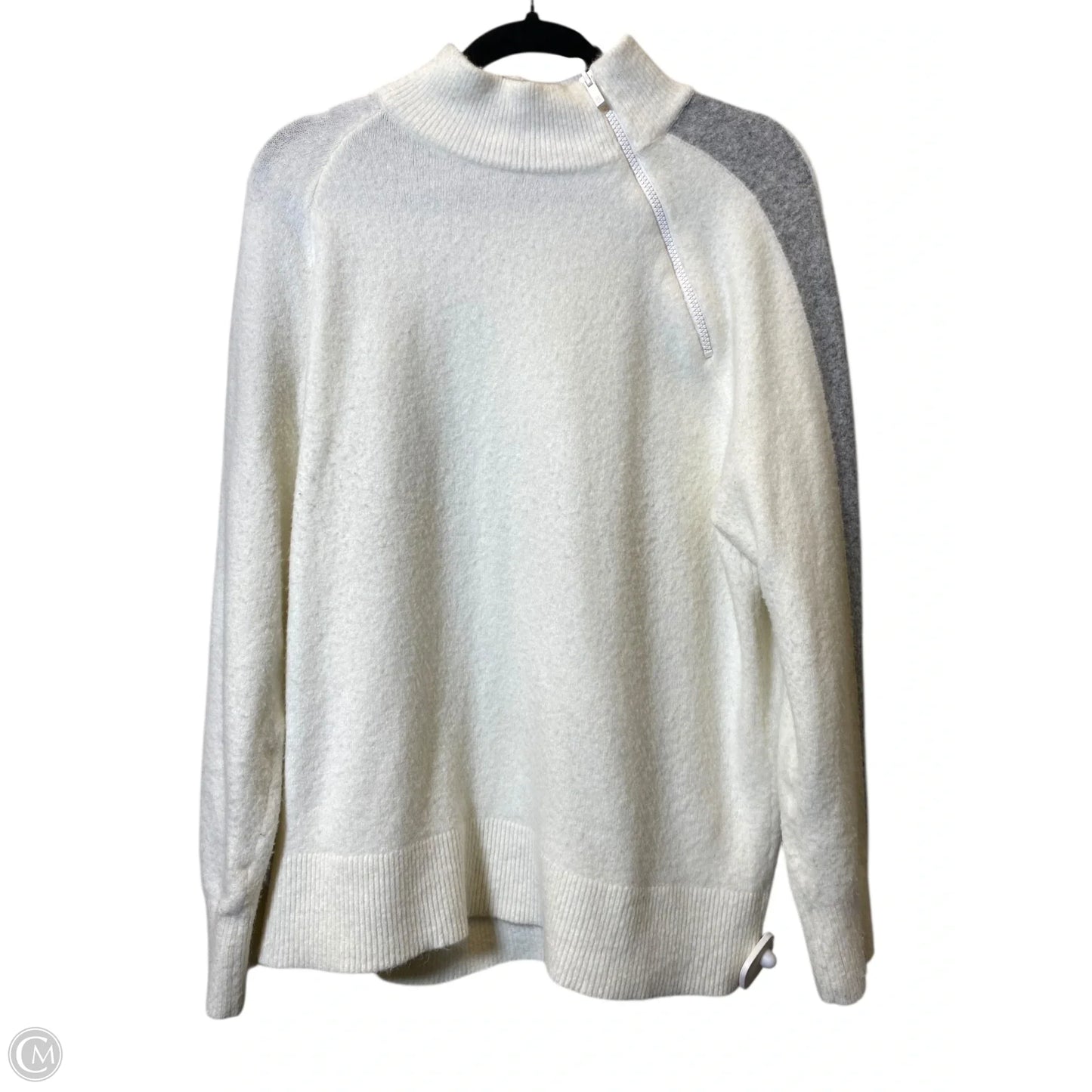 Sweater By Lou And Grey In Cream & Grey, Size: Xl