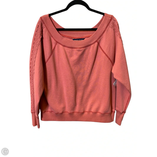 Sweater By Abercrombie And Fitch In Coral, Size: L