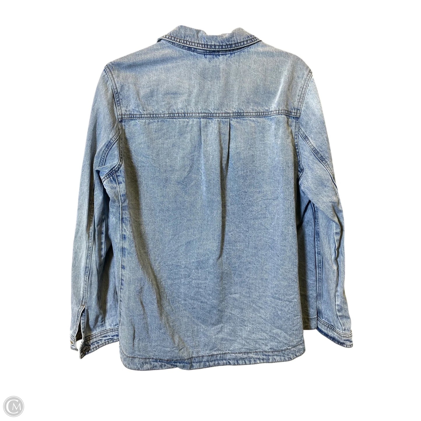Jacket Denim By Curve Appeal In Blue Denim, Size: Xl
