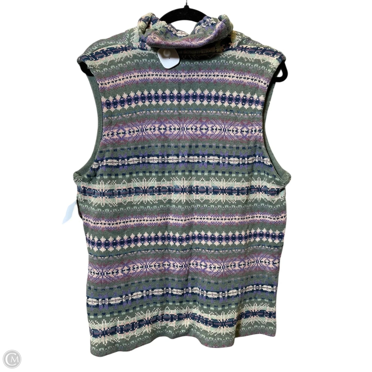 Vest Sweater By Chaps In Multi-colored, Size: Xl