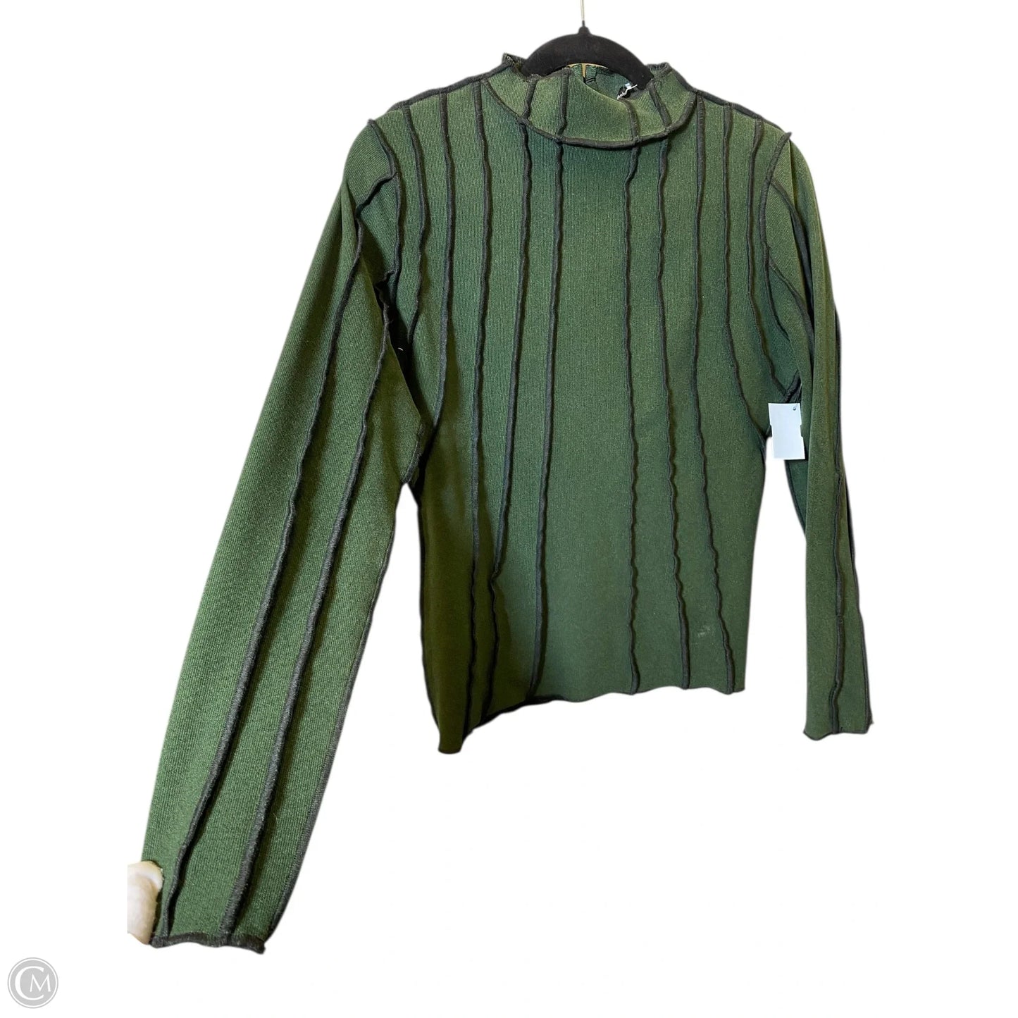 Top Long Sleeve By Clothes Mentor In Black & Green, Size: M