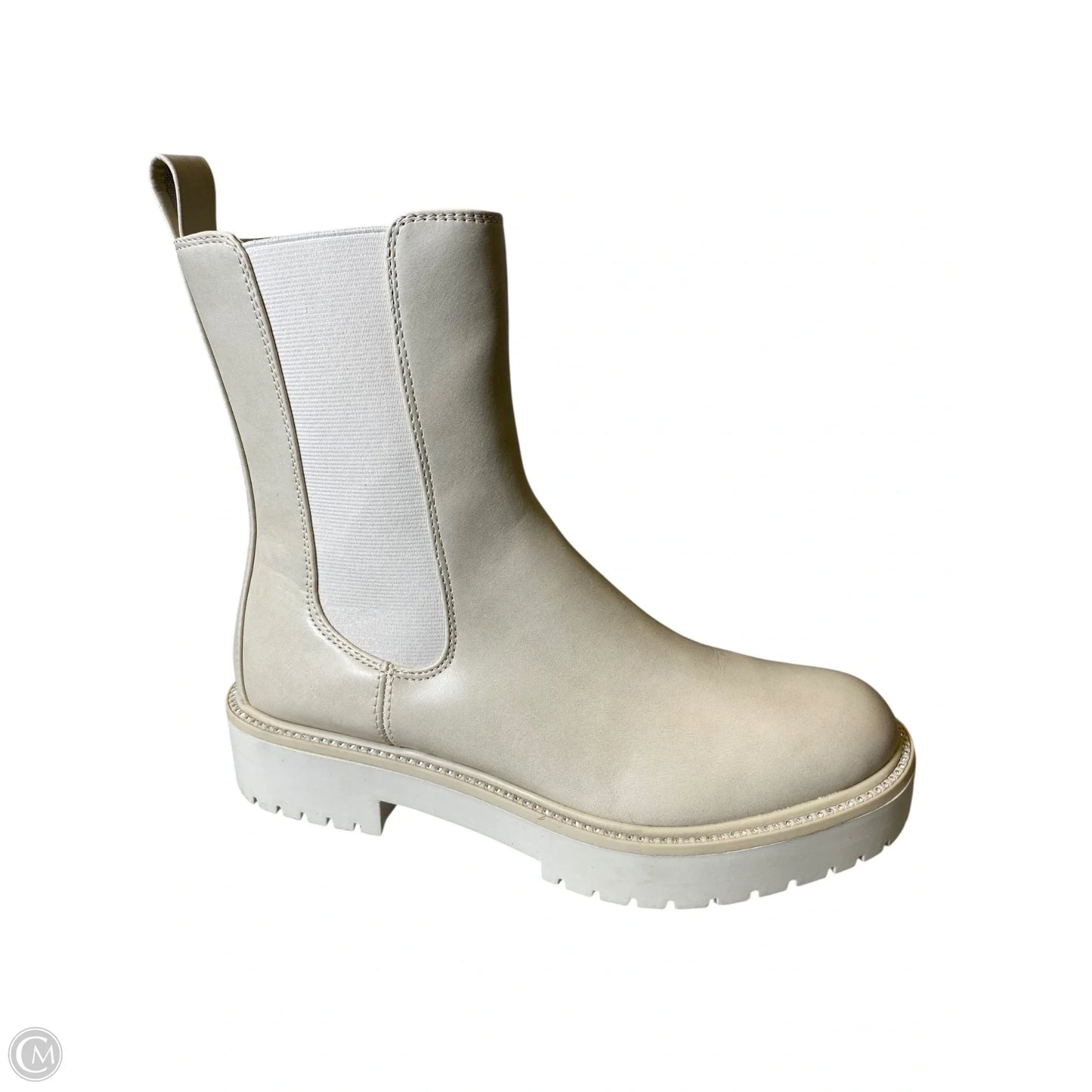 Boots Combat By Time And Tru In Cream, Size: 8