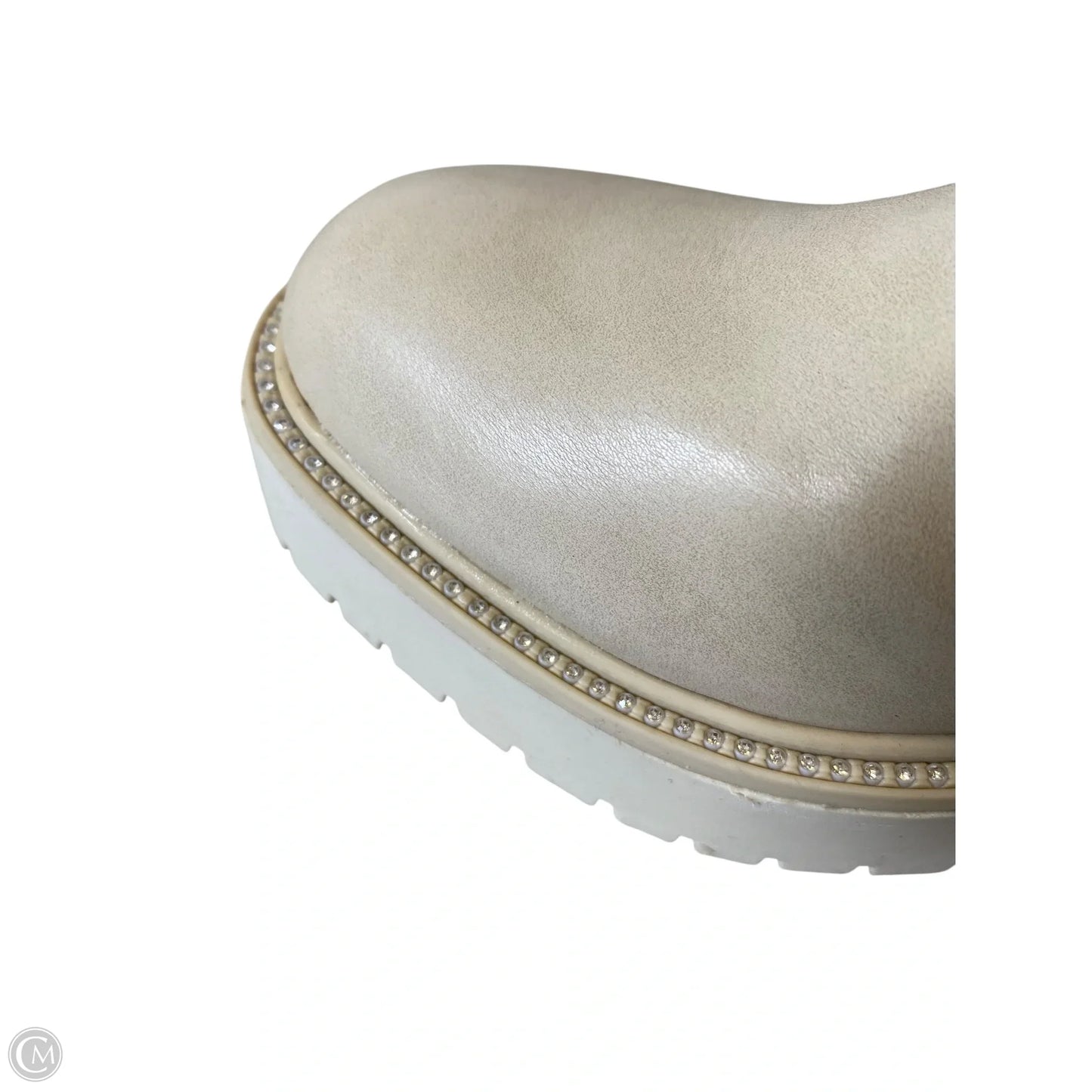 Boots Combat By Time And Tru In Cream, Size: 8