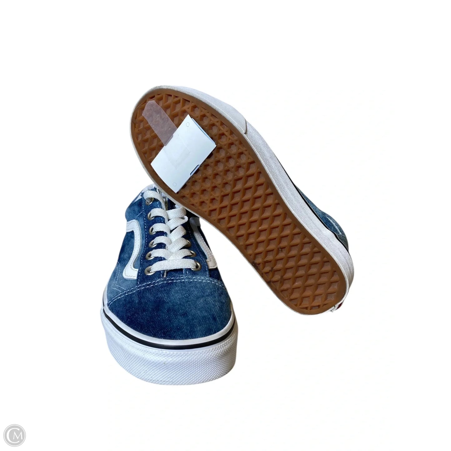 Shoes Sneakers By Vans In Blue, Size: 6.5
