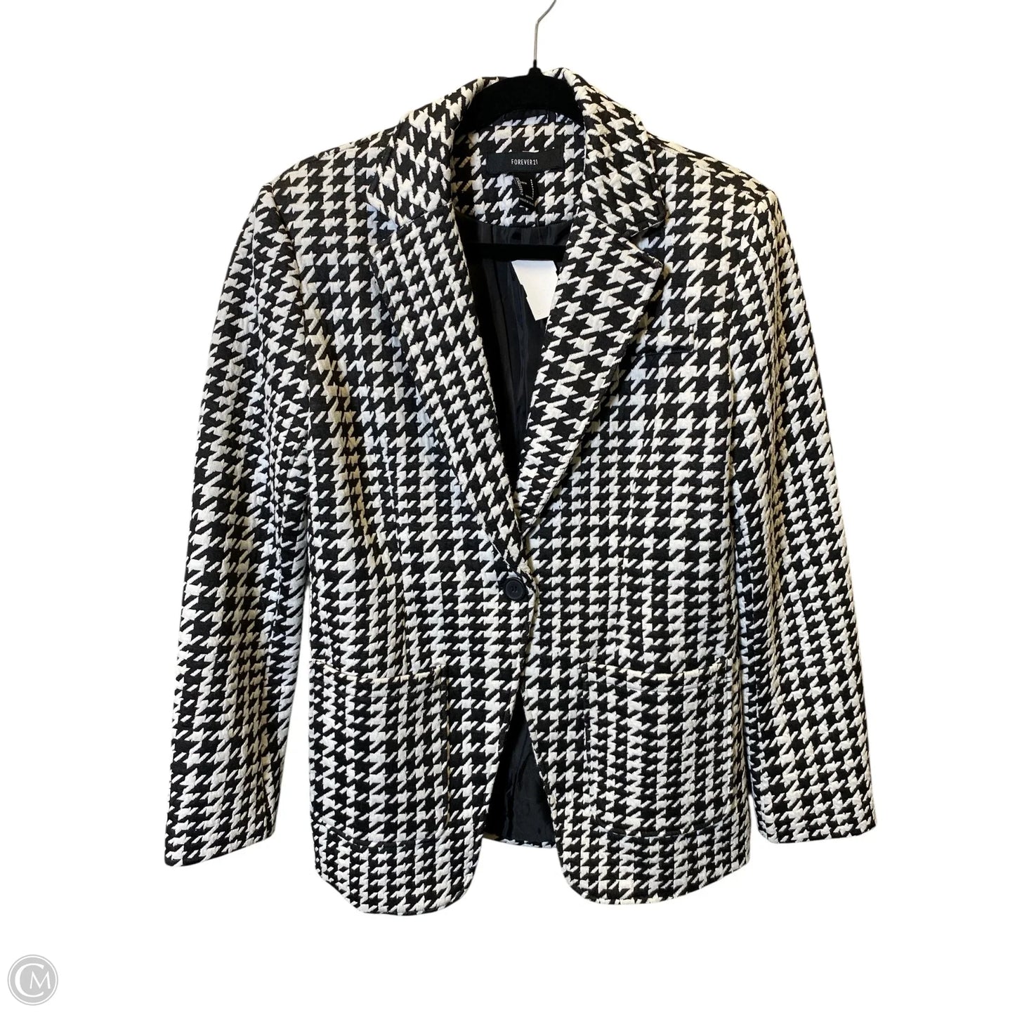 Blazer By Forever 21 In Black & White, Size: S
