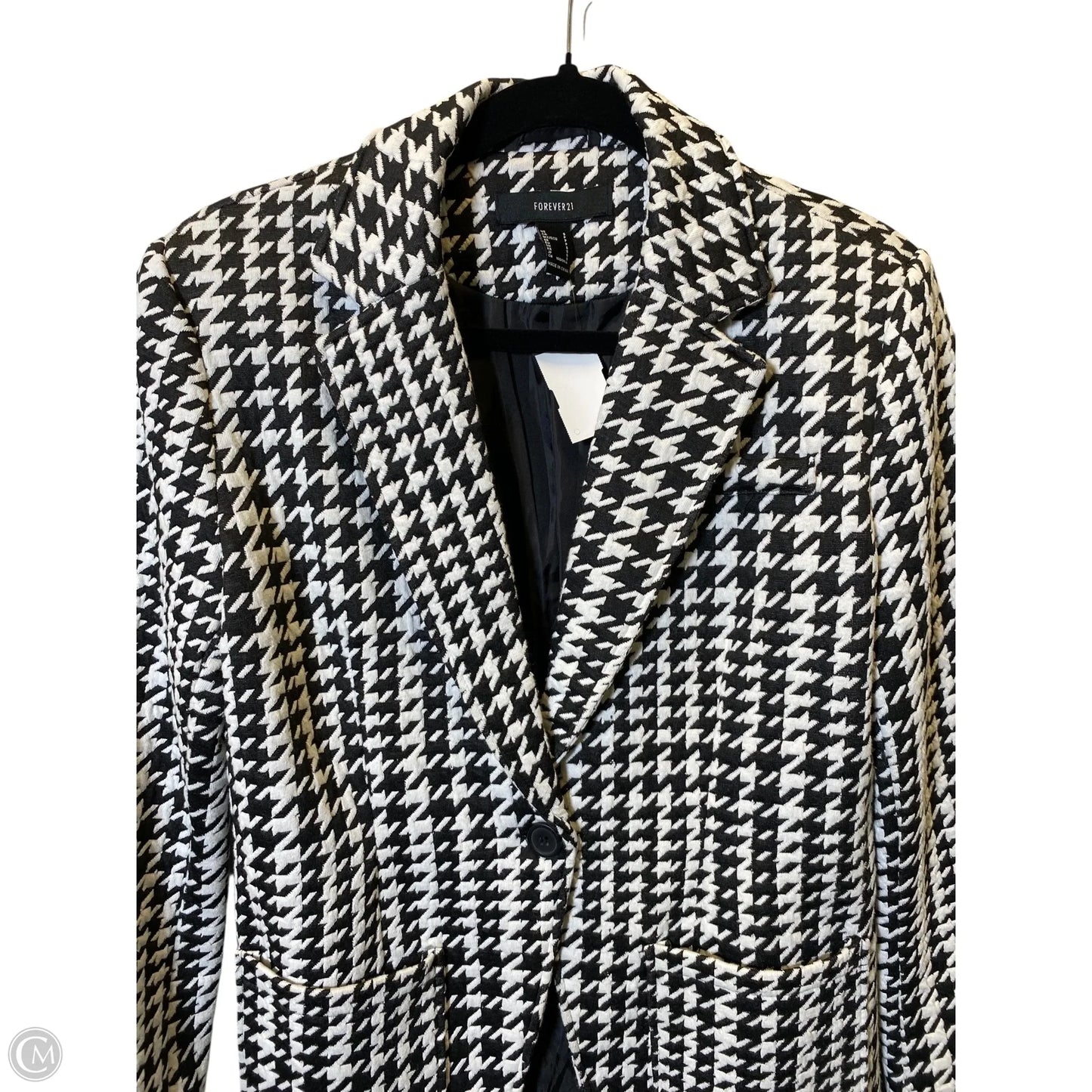 Blazer By Forever 21 In Black & White, Size: S