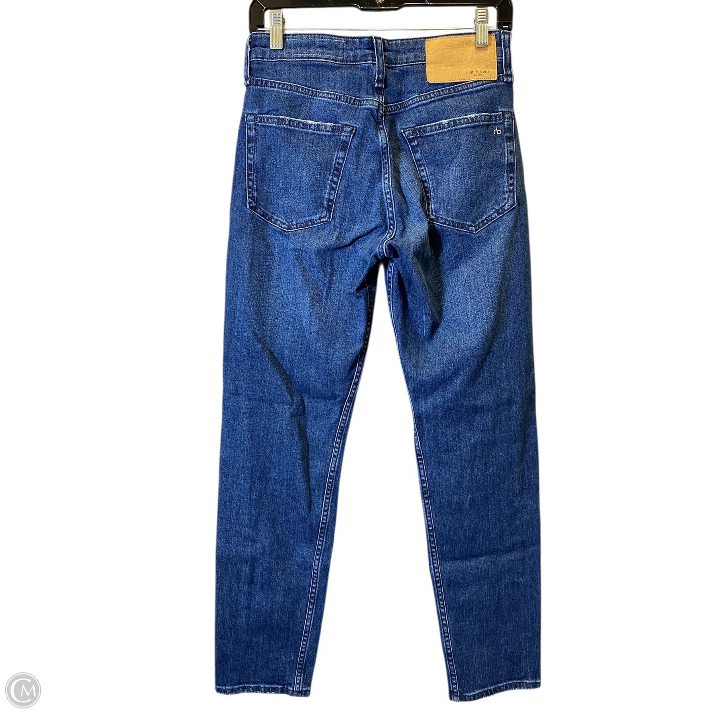 Jeans Straight By Rag And Bone In Blue Denim, Size: 24