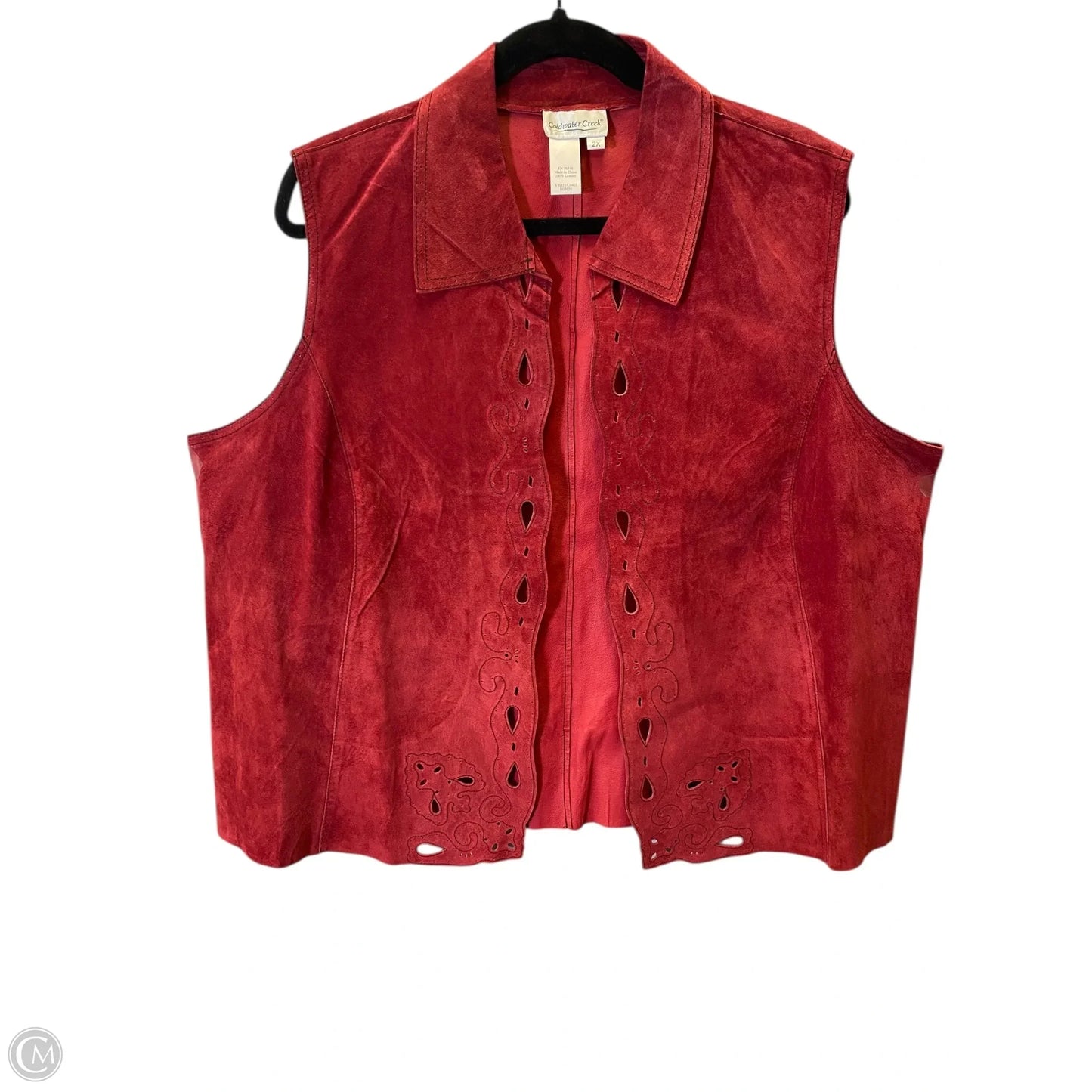 Vest Other By Coldwater Creek In Maroon, Size: 2x