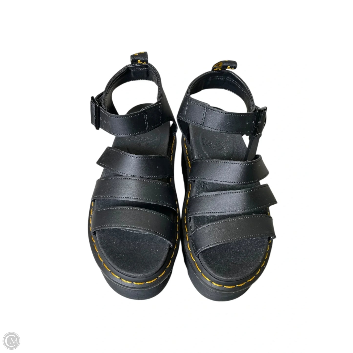 Sandals Heels Platform By Dr Martens In Black, Size: 8