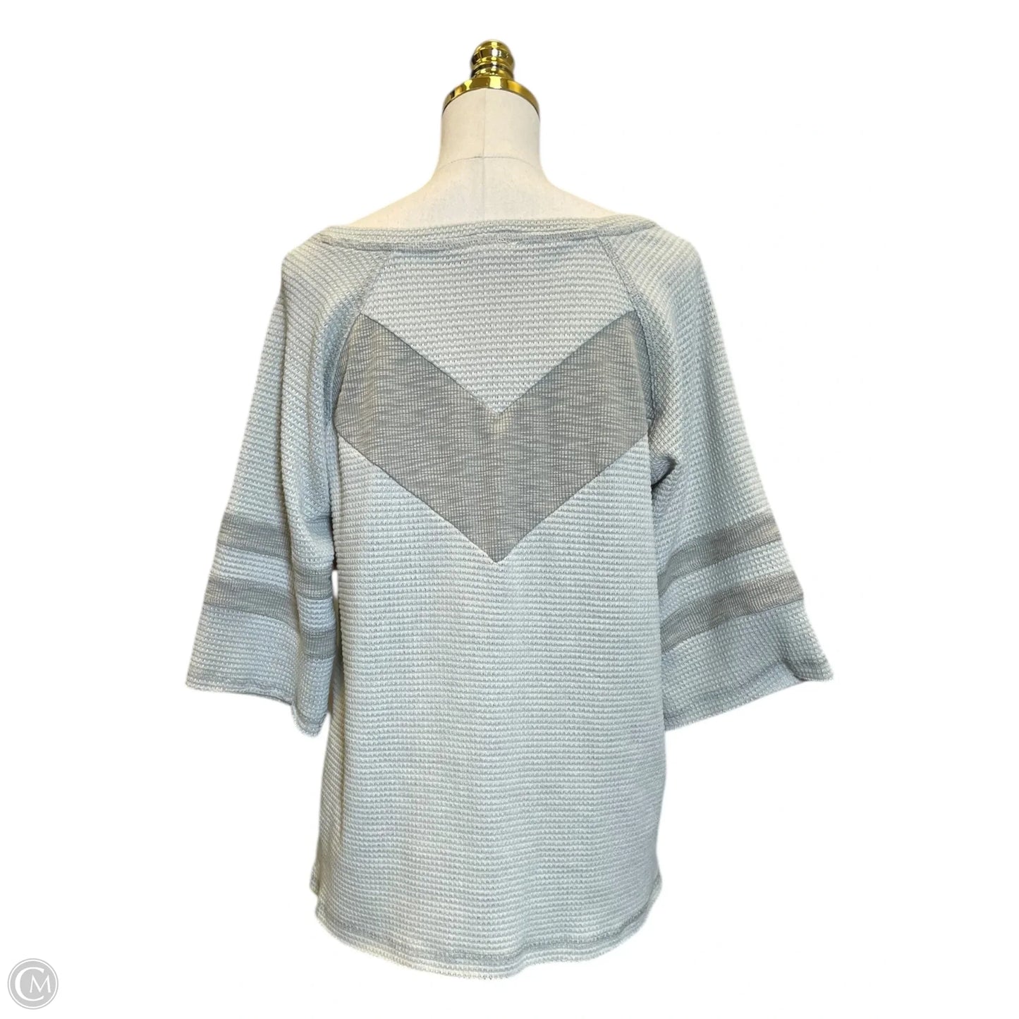 Top 3/4 Sleeve By Pol In Green, Size: M