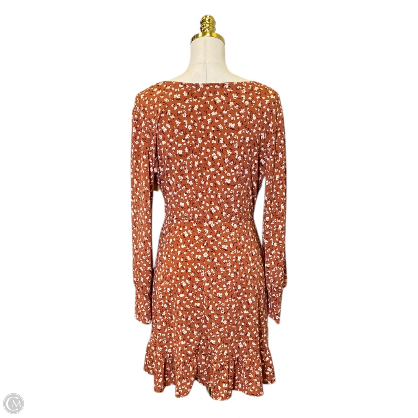Dress Casual Midi By Kaileigh In Floral Print, Size: L