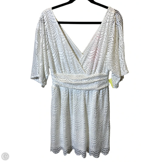 Romper Designer By Lilly Pulitzer In White, Size: M