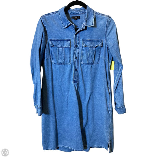 Dress Casual Midi By J. Crew In Blue Denim, Size: S