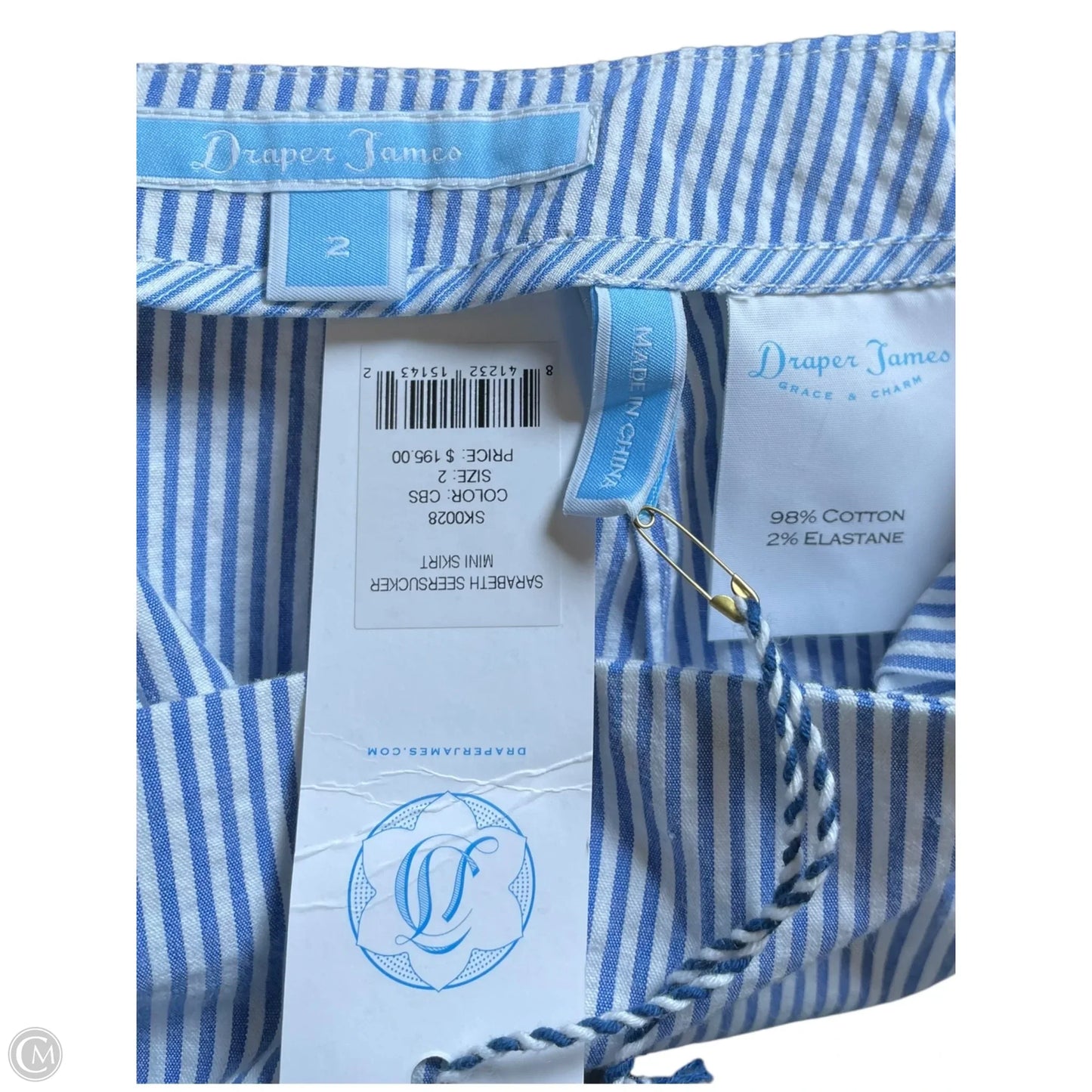 Skirt Midi By Draper James In Striped Pattern, Size: 2