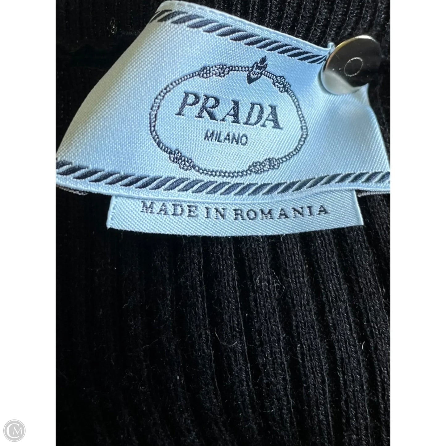 Sweater Luxury Designer By Prada In Black, Size: Xl