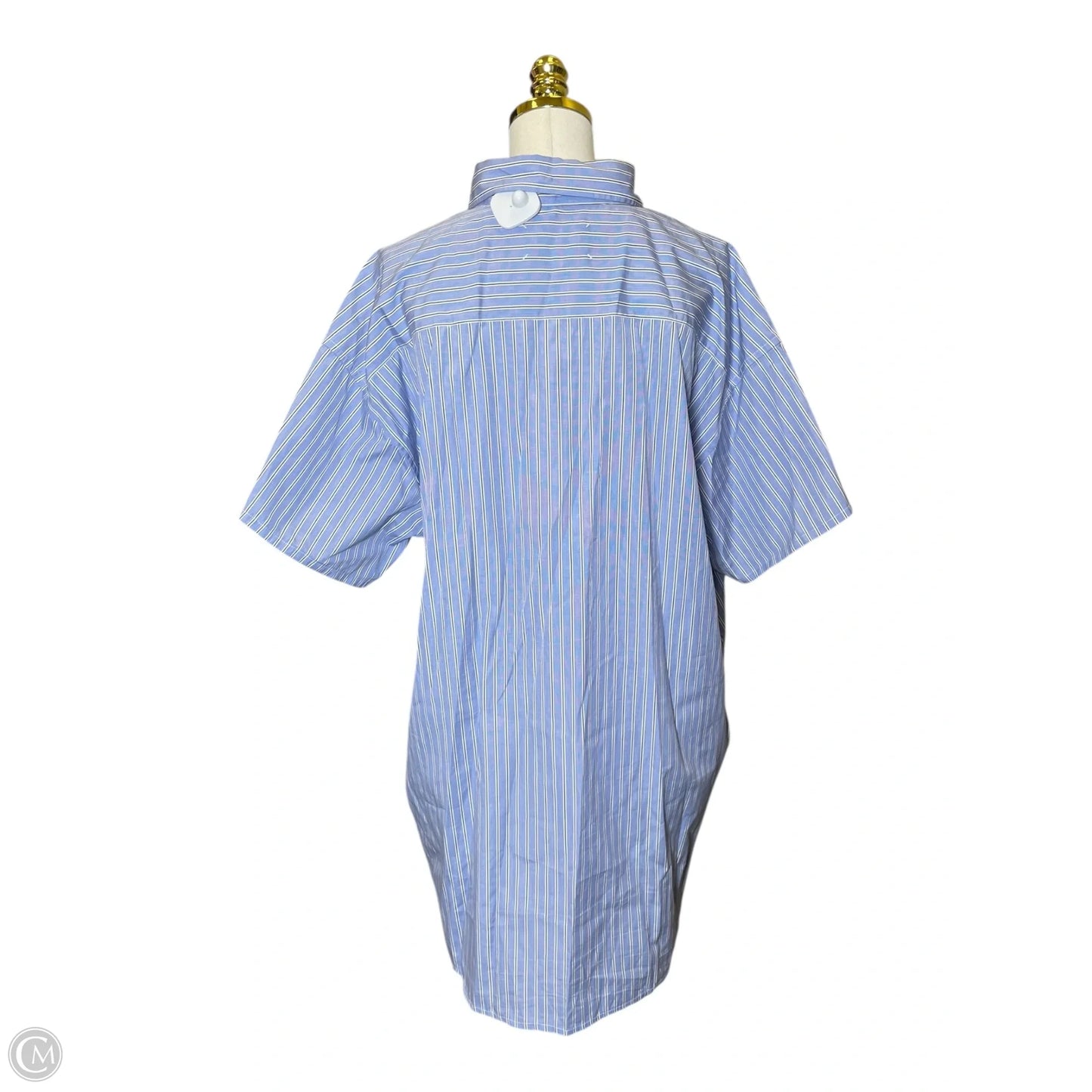 Top Short Sleeve Designer By Maison Margiela In Striped Pattern, Size: 1x