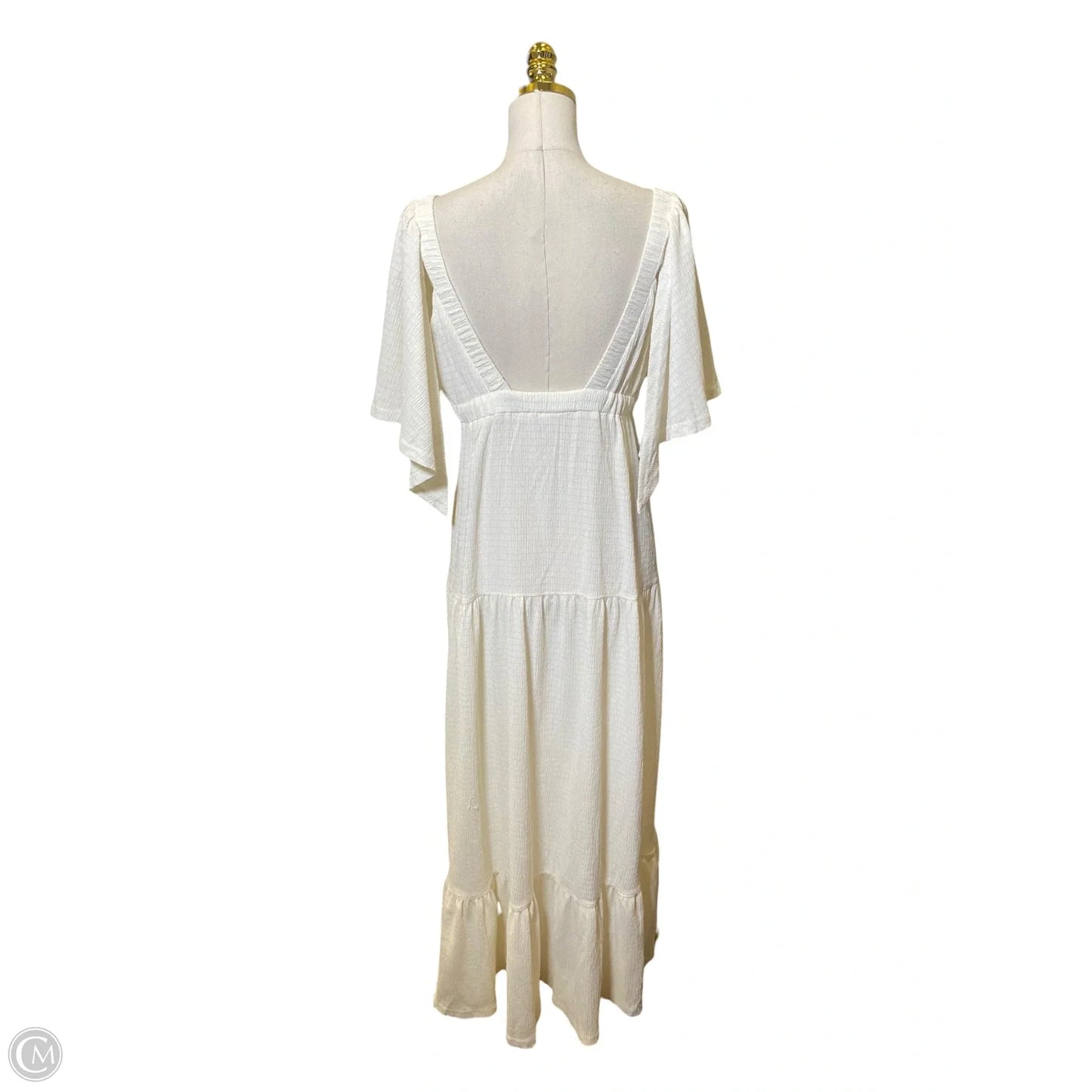 Dress Casual Maxi By Clothes Mentor In Cream, Size: L