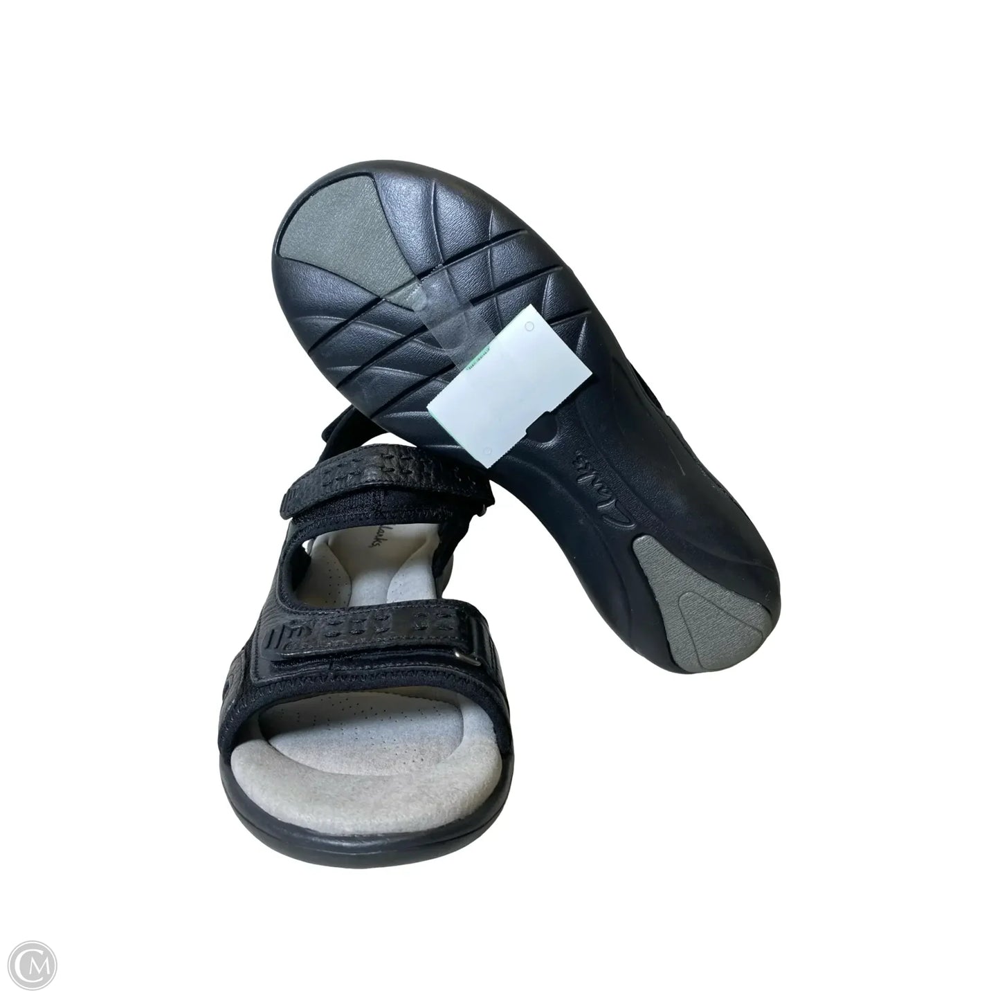 Sandals Flats By Clarks In Black, Size: 9