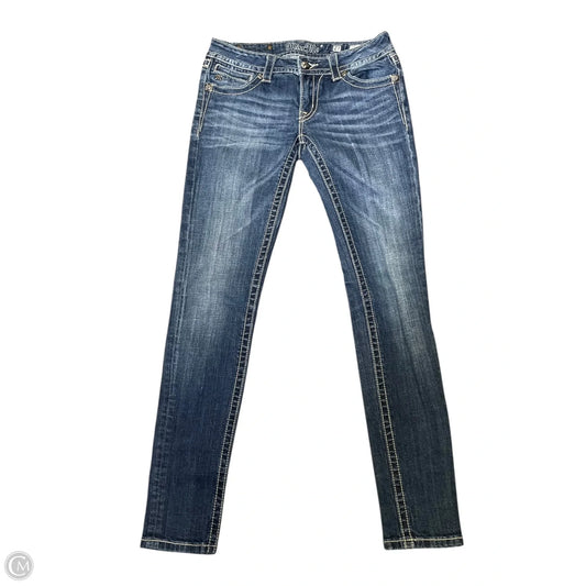 Jeans Skinny By Miss Me In Blue Denim, Size: 4
