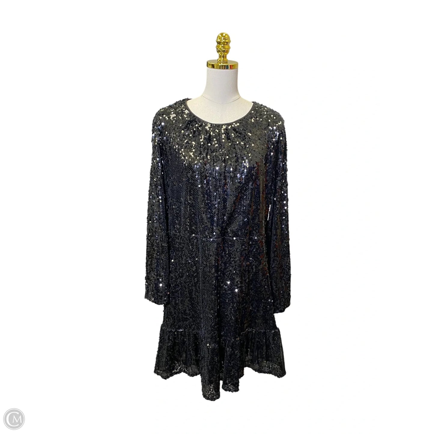 Dress Party Midi By Simply Vera In Black, Size: Xl