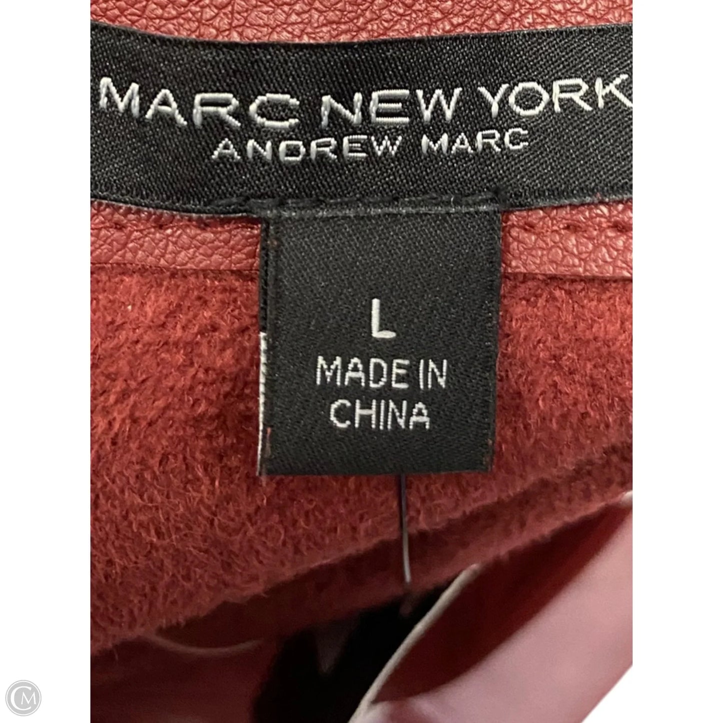 Top Long Sleeve By Marc New York In Maroon, Size: L