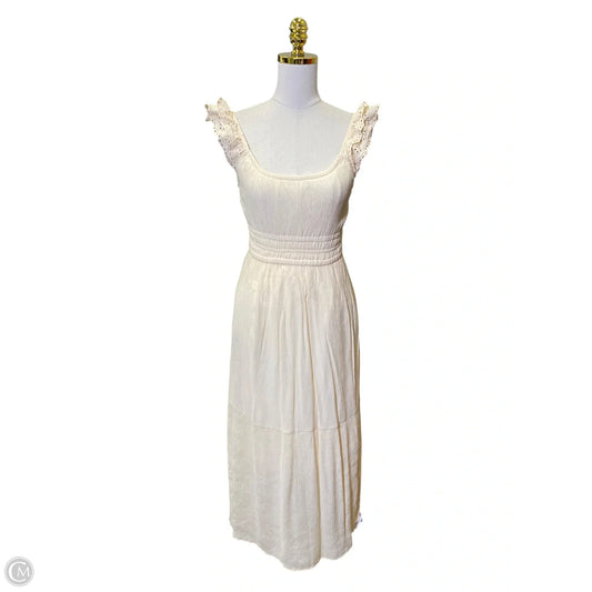 Dress Casual Maxi By Lucky Brand In Cream, Size: S