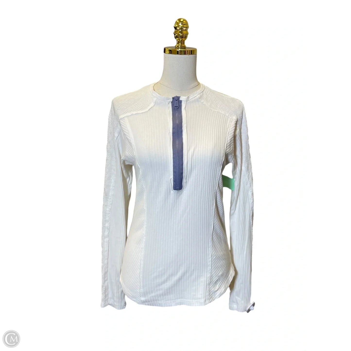 Top Long Sleeve By Free People In Cream, Size: L