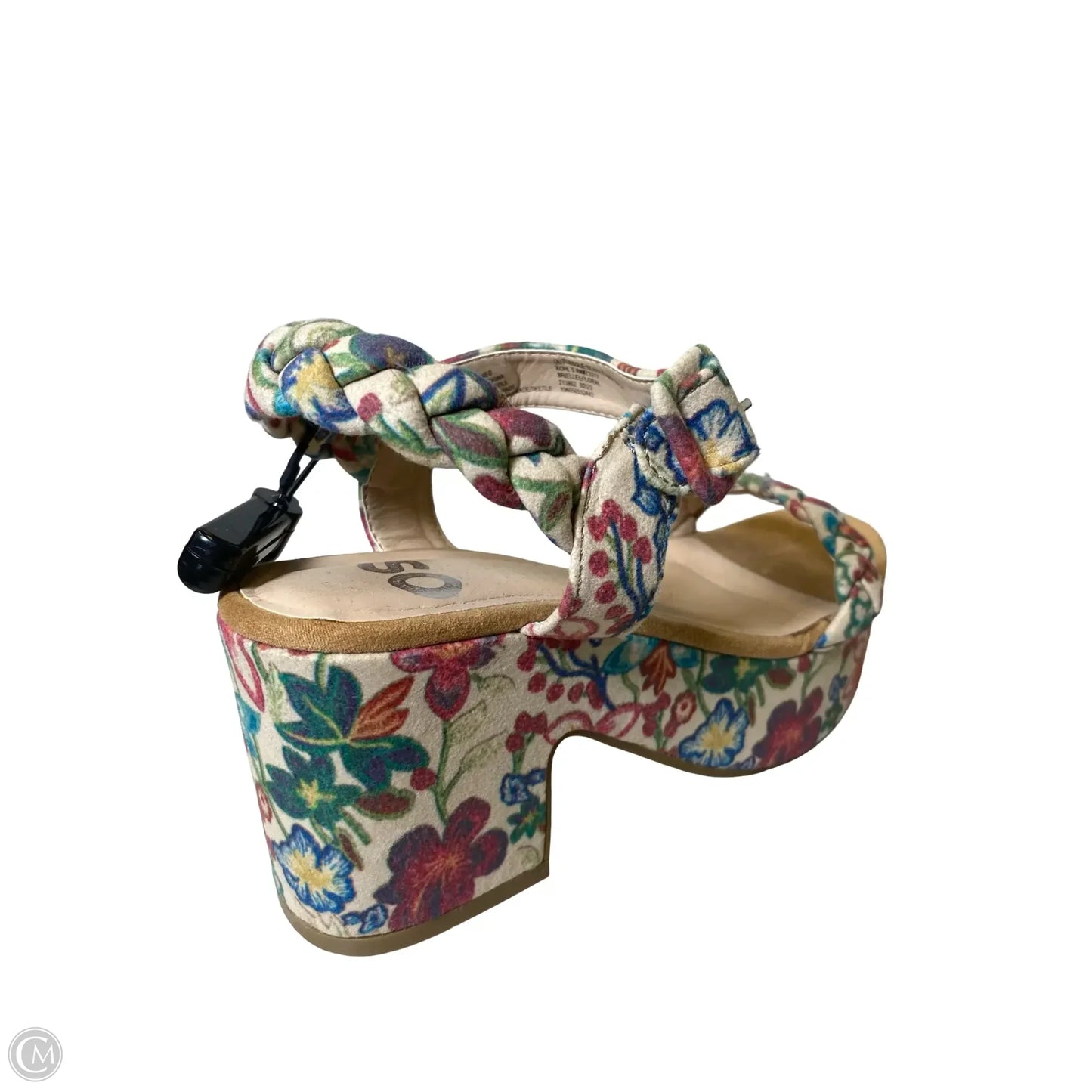 Shoes Heels Block By So In Floral Print, Size: 7