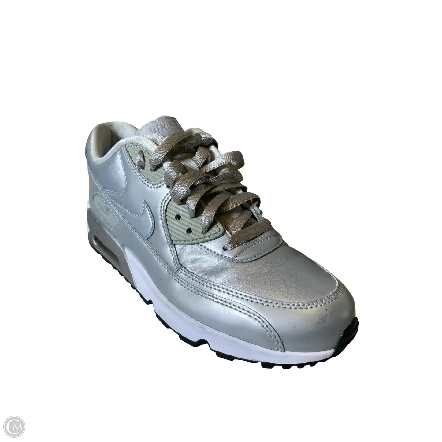 Shoes Sneakers By Nike In Silver, Size: 8.5