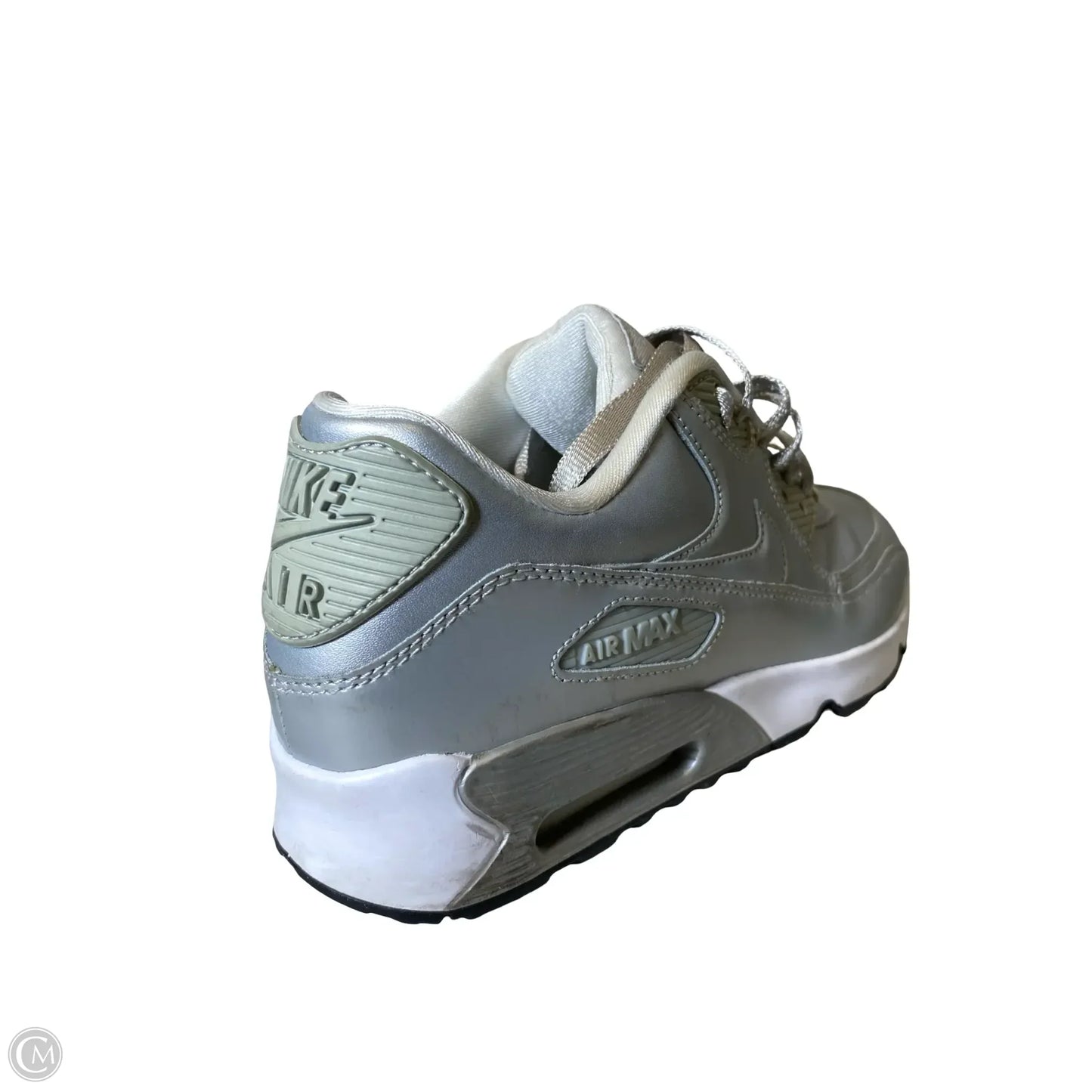 Shoes Sneakers By Nike In Silver, Size: 8.5