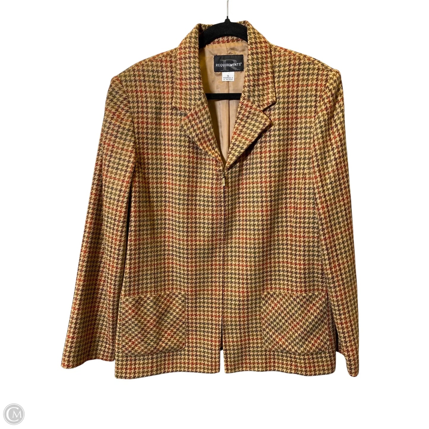 Blazer By Requirements In Multi-colored, Size: 16