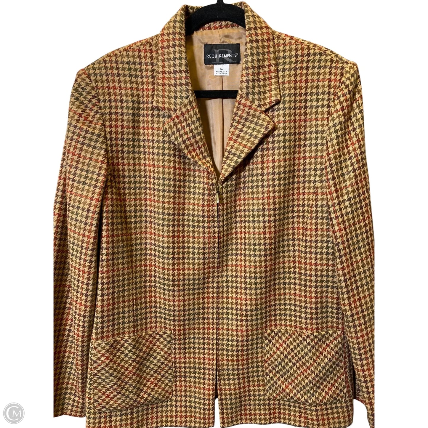 Blazer By Requirements In Multi-colored, Size: 16