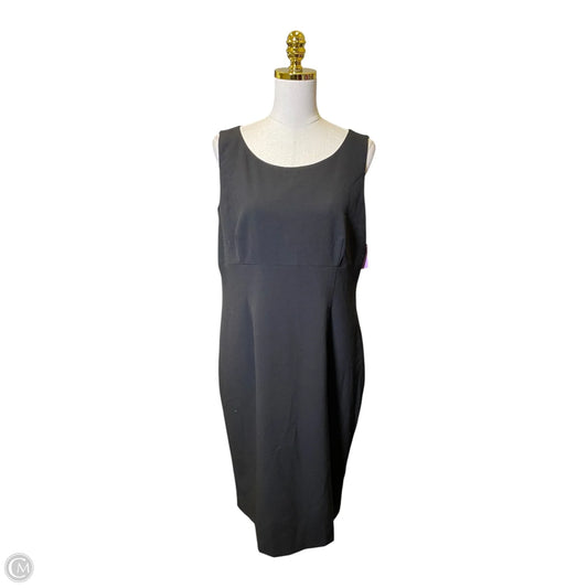Dress Casual Midi By Le Suit In Black, Size: 14