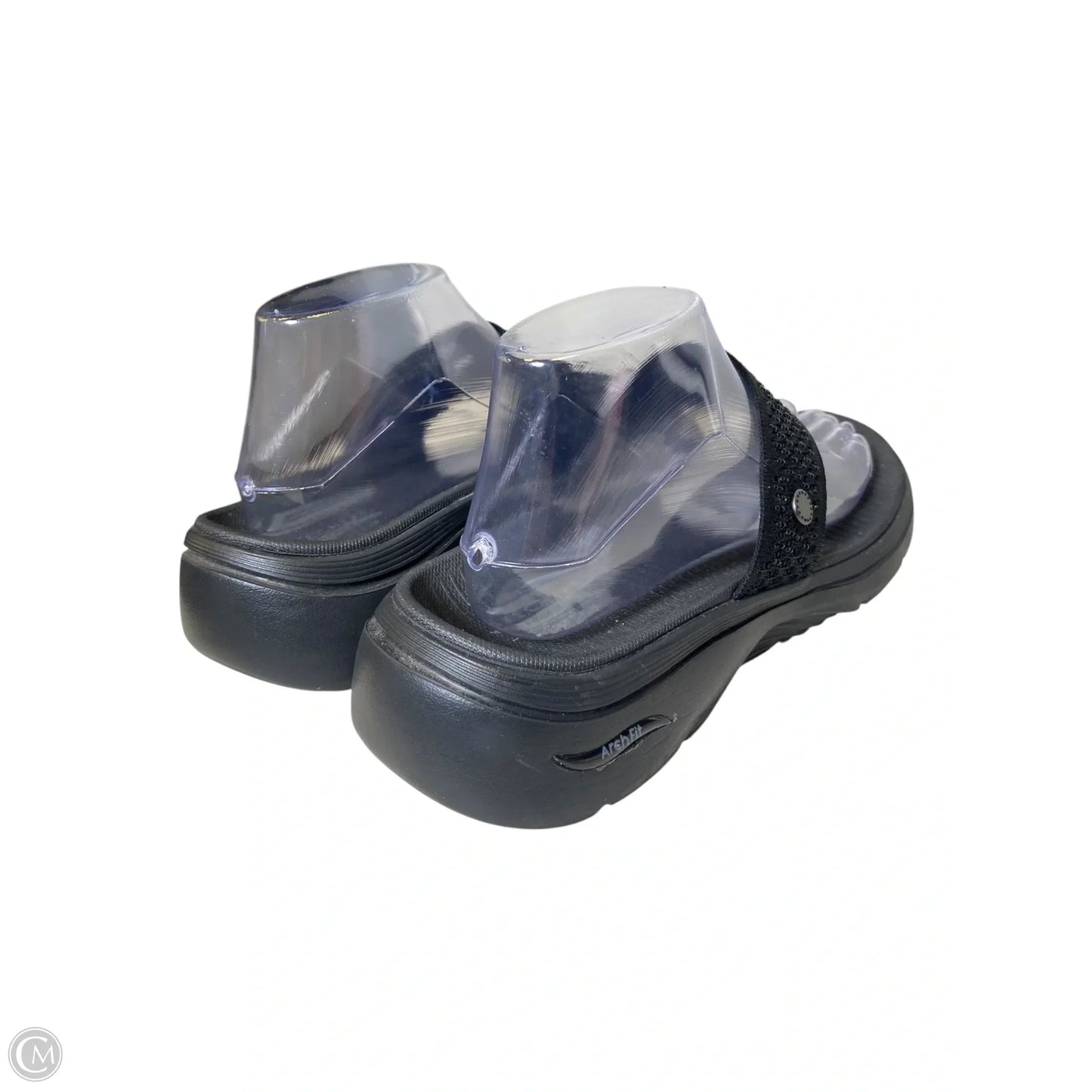 Sandals Flats By Skechers In Black, Size: 8