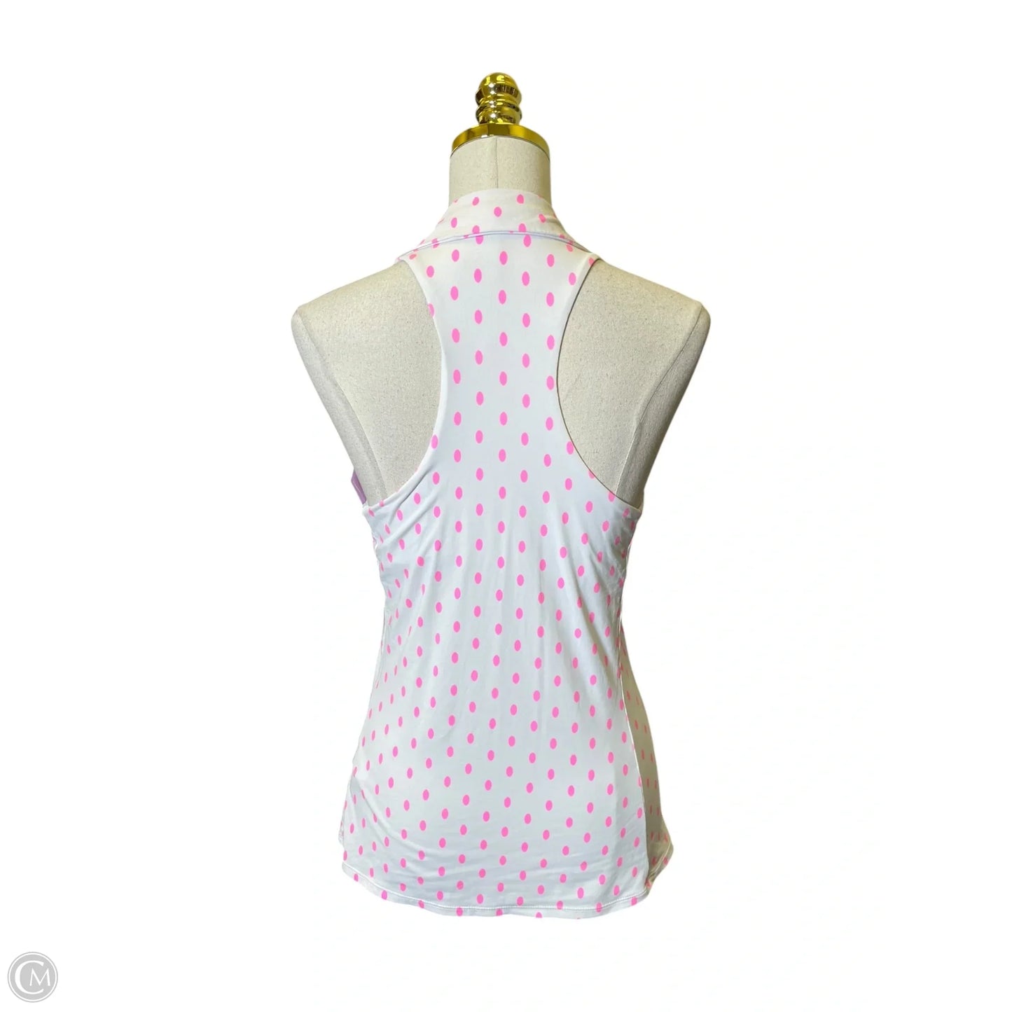 Top Sleeveless Designer By Lilly Pulitzer In Pink & White, Size: S