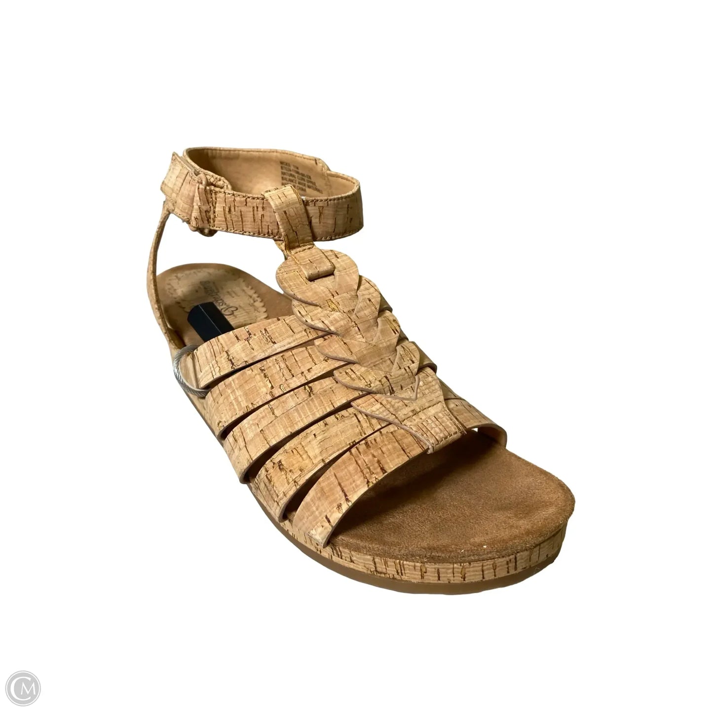 Sandals Heels Wedge By Bare Traps In Beige, Size: 11 W
