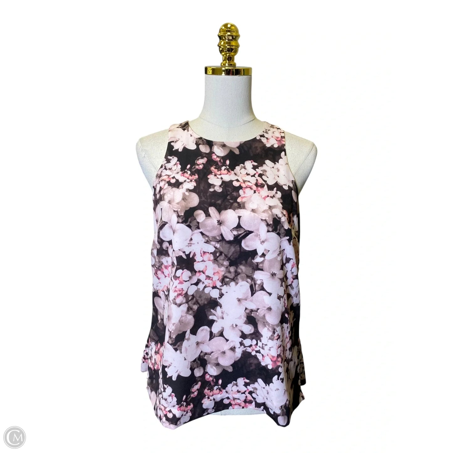 Top Sleeveless By Banana Republic In Floral Print, Size: Xs