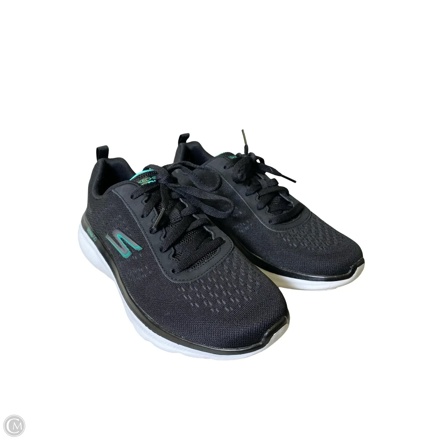 Shoes Athletic By Skechers In Black & Blue, Size: 8.5