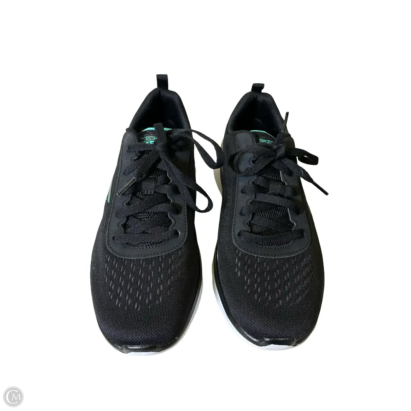 Shoes Athletic By Skechers In Black & Blue, Size: 8.5