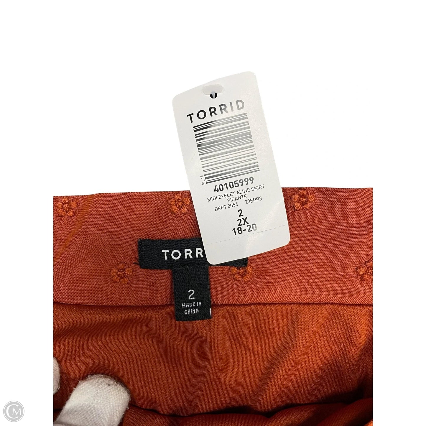 Skirt Maxi By Torrid In Orange, Size: 2x