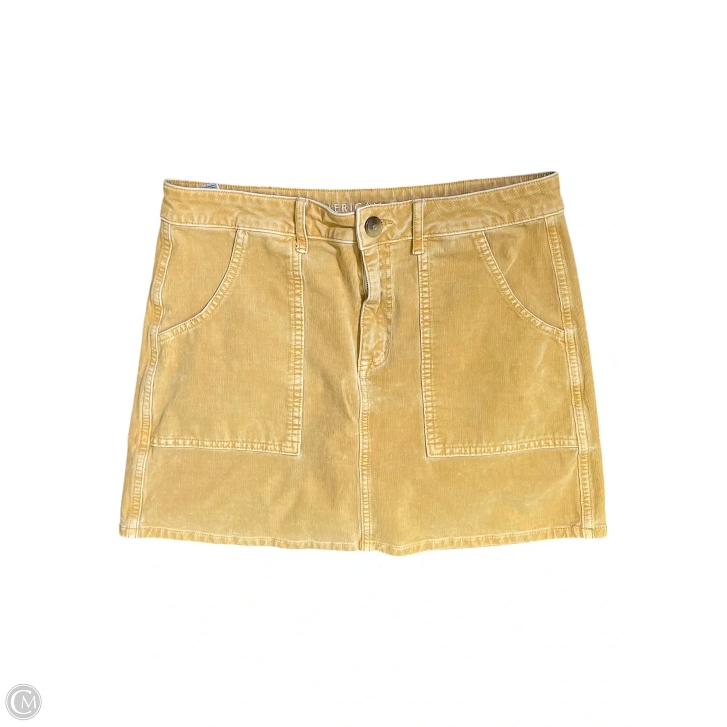 Skirt Midi By American Eagle In Yellow, Size: 10