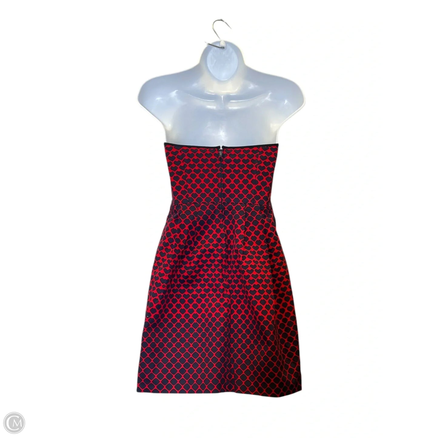 Dress Casual Midi By Club Monaco In Blue & Red, Size: 0