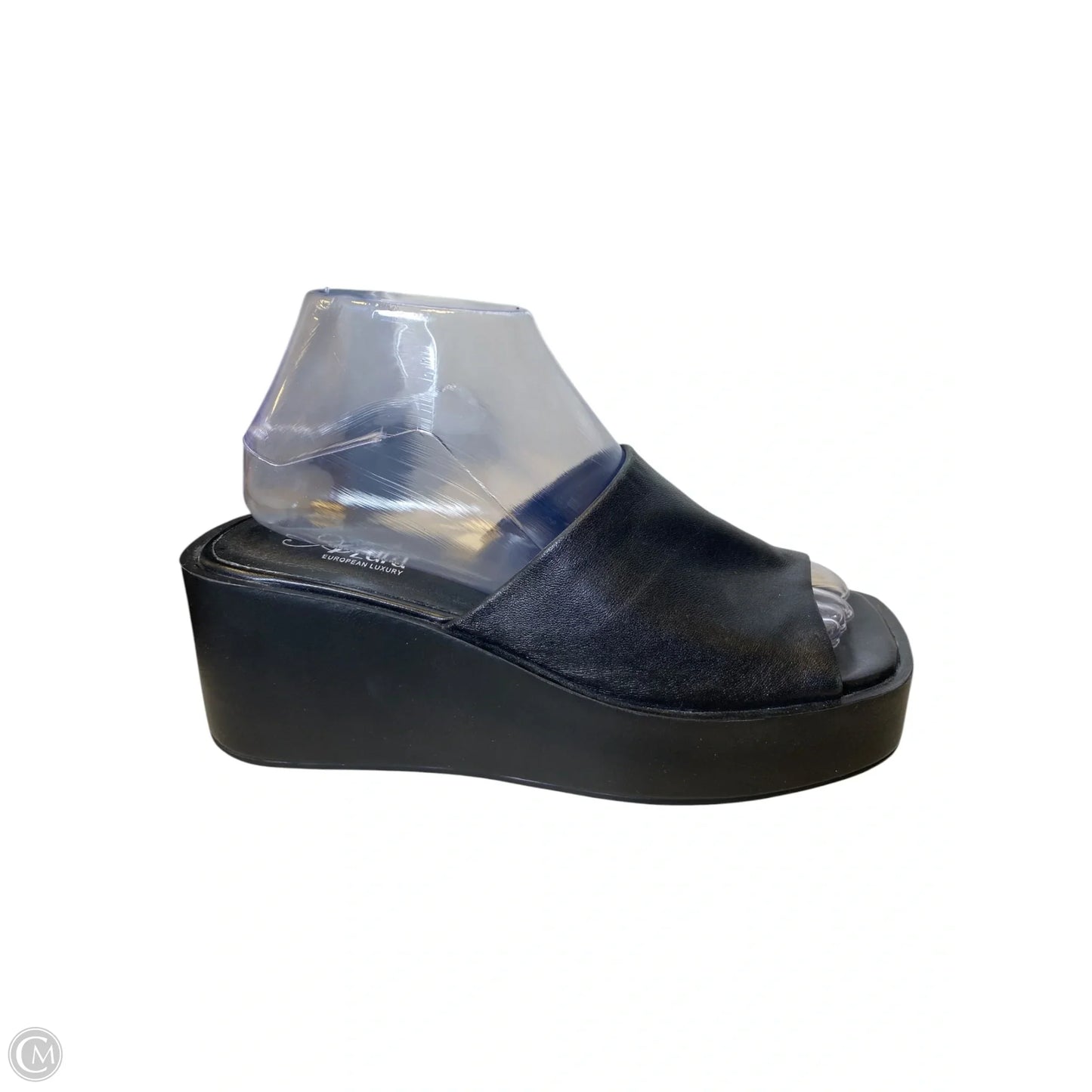 Shoes Heels Wedge By Clothes Mentor In Black, Size: 6.5