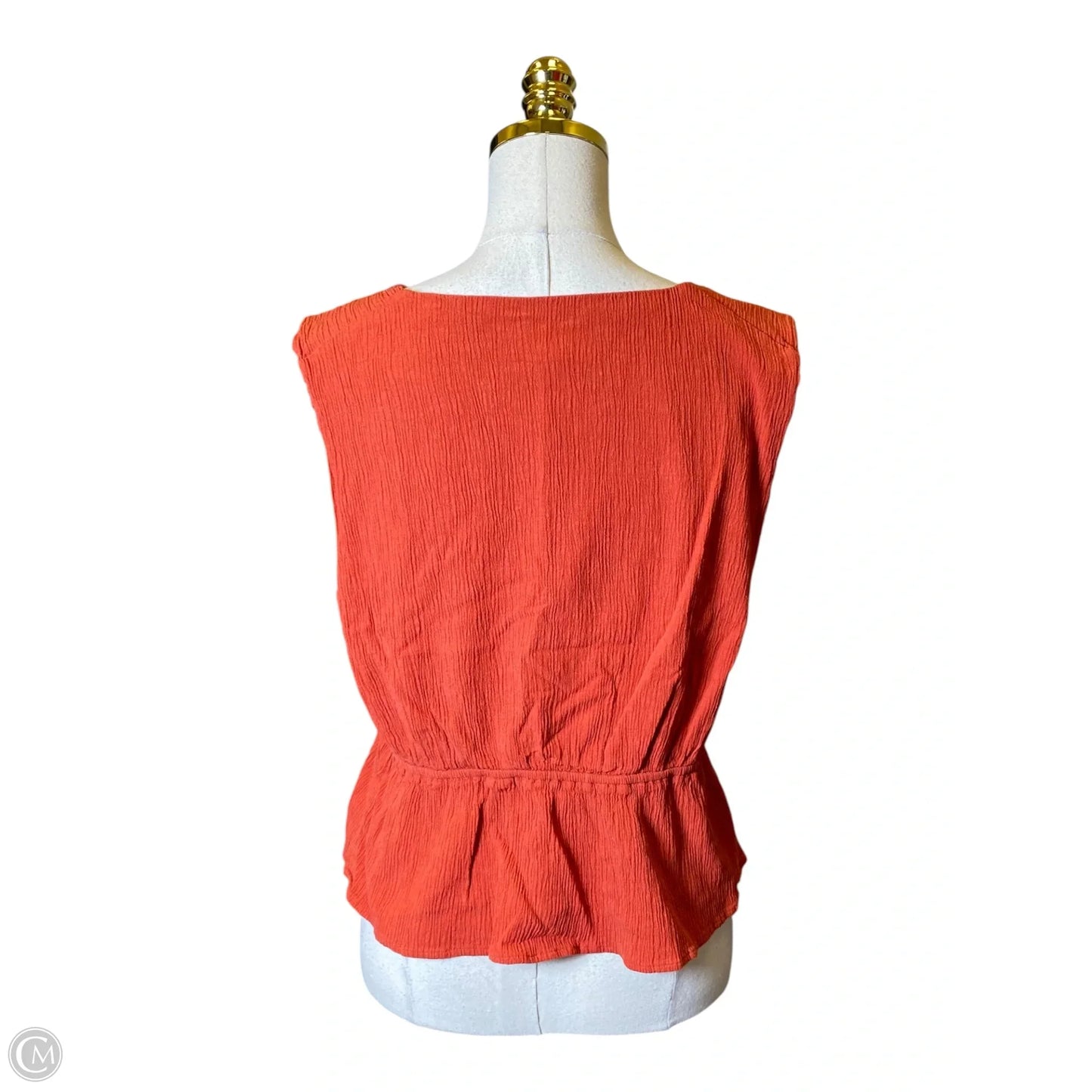 Top Sleeveless By Banana Republic In Orange, Size: Xl