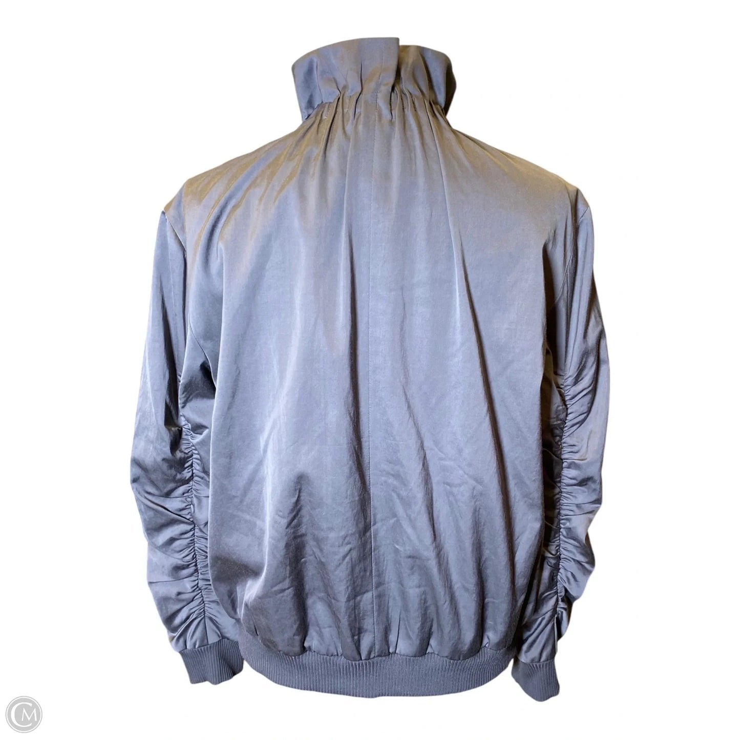 Jacket Designer By Lafayette 148 In Grey, Size: M