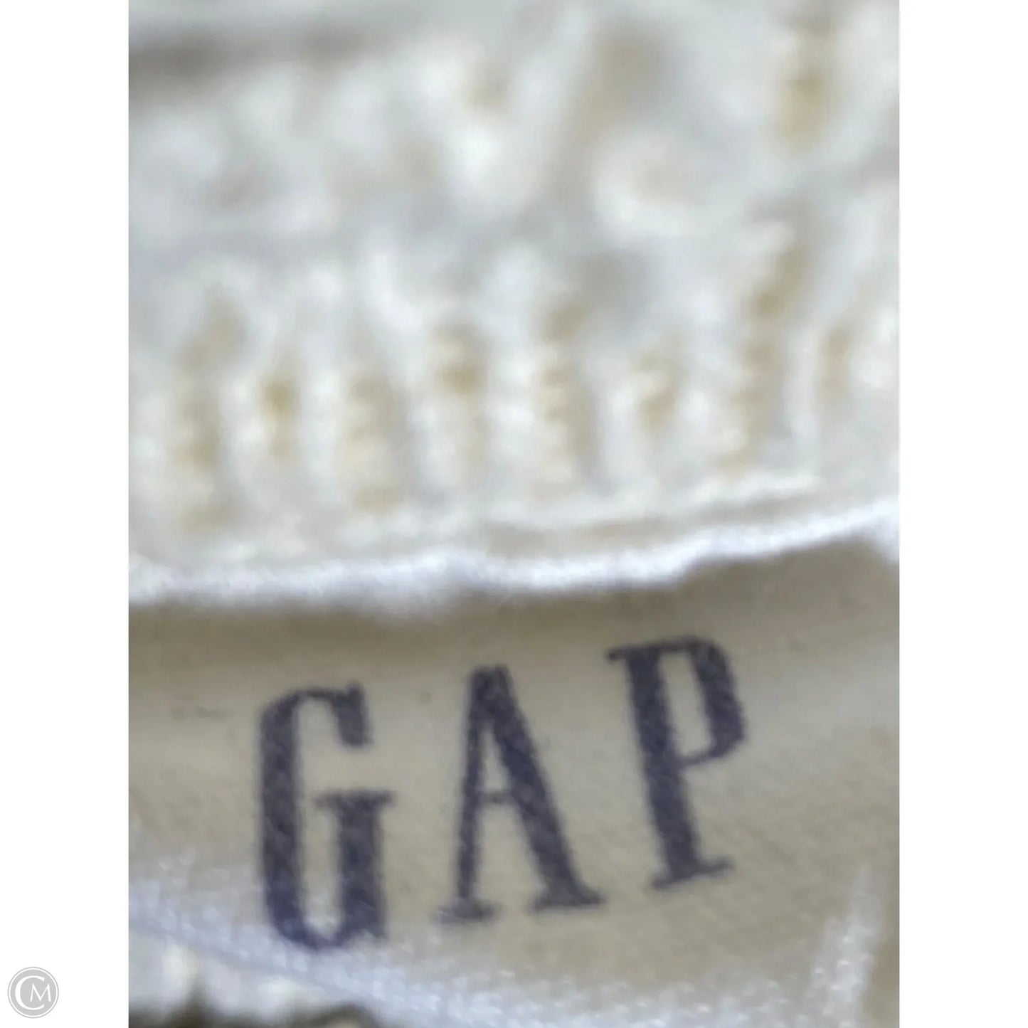 Vest Sweater By Gap In Cream, Size: Xl