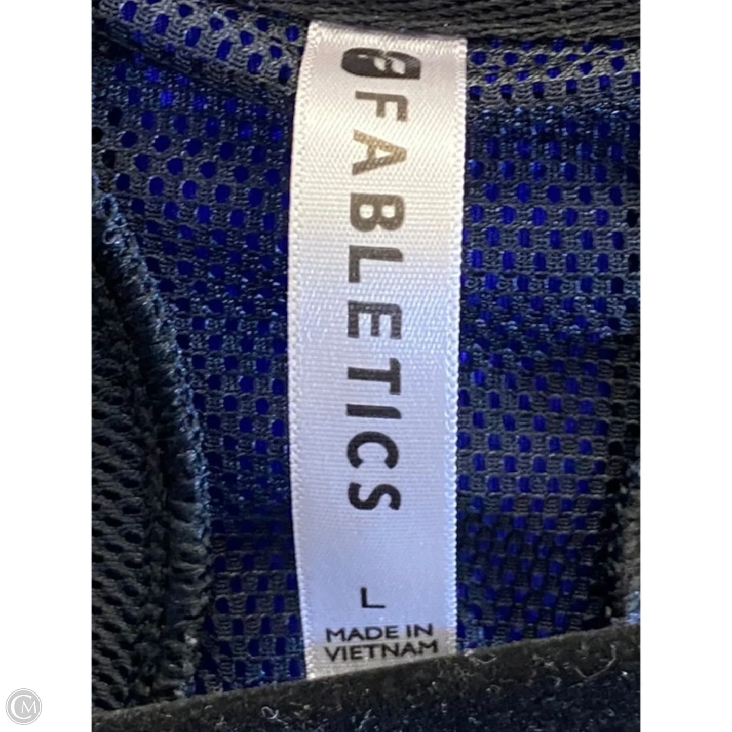 Athletic Dress By Fabletics In Black & Blue, Size: L