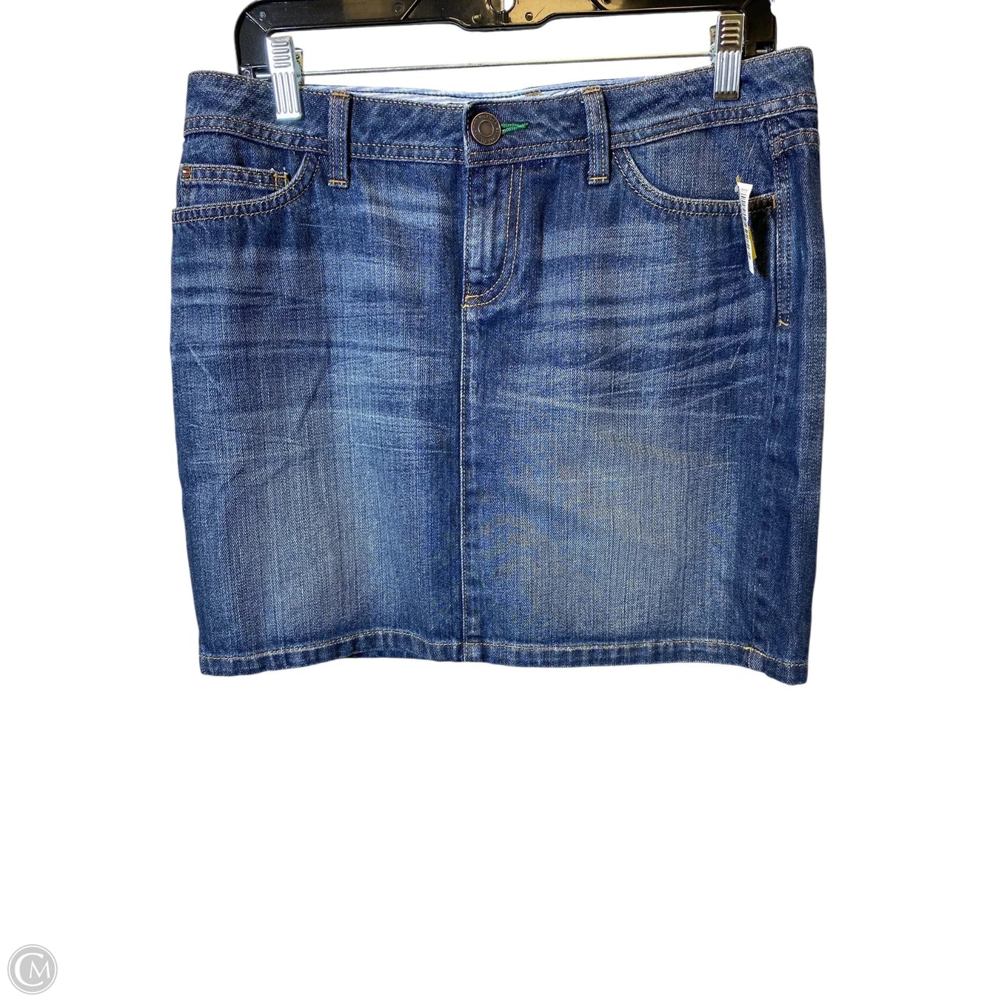 Skirt Midi By Tommy Hilfiger In Blue Denim, Size: 10