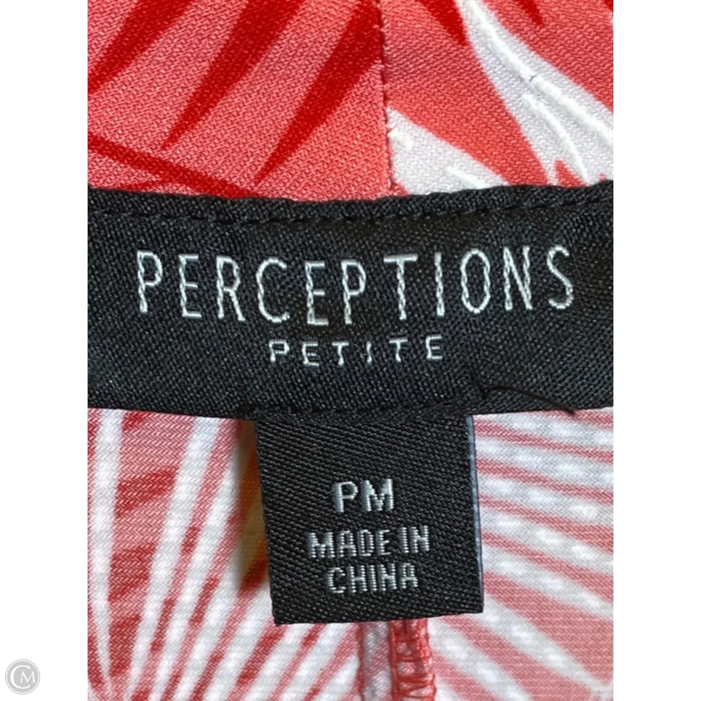 Dress Casual Midi By Perceptions In Red & White, Size: Mp
