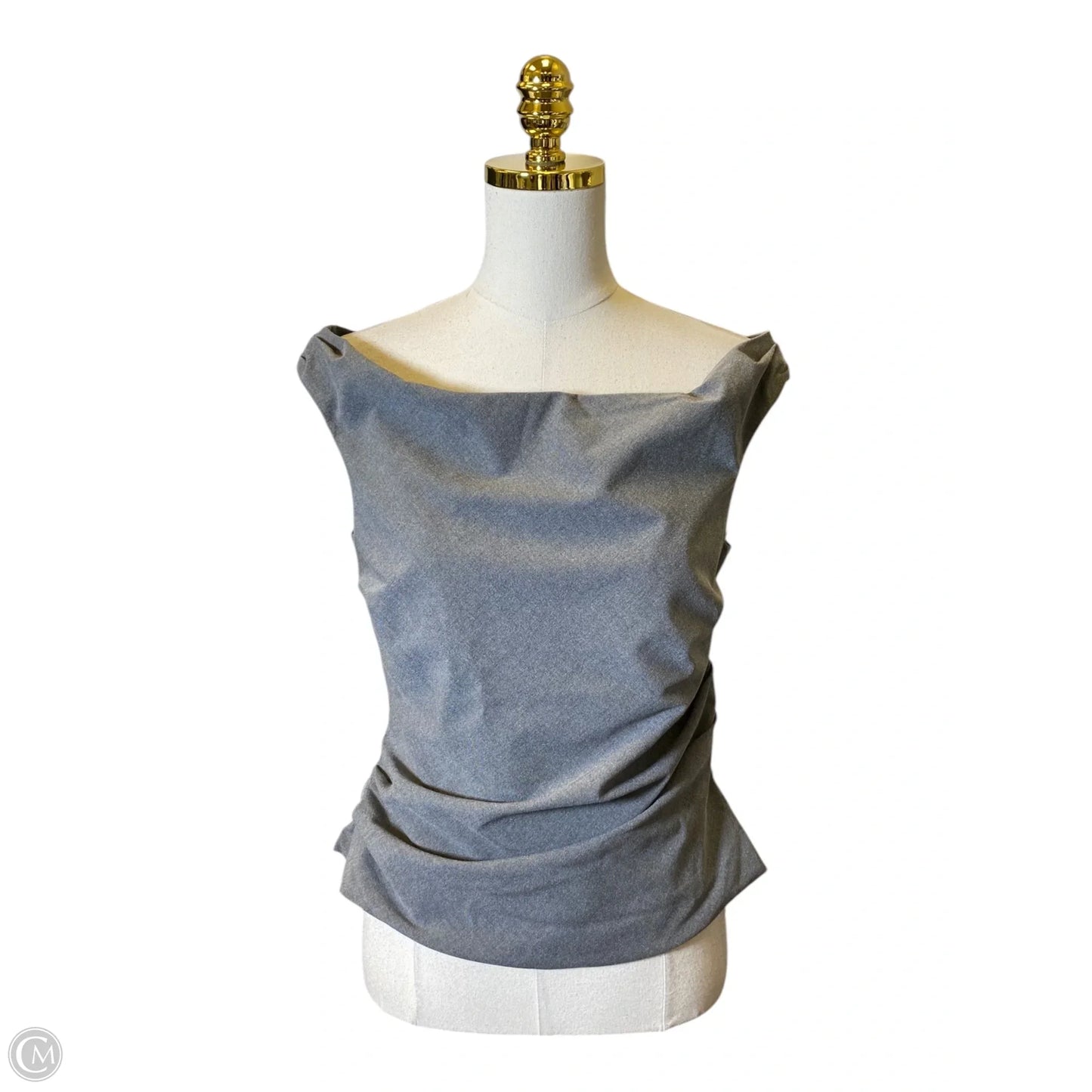Top Sleeveless By Loft In Grey, Size: S